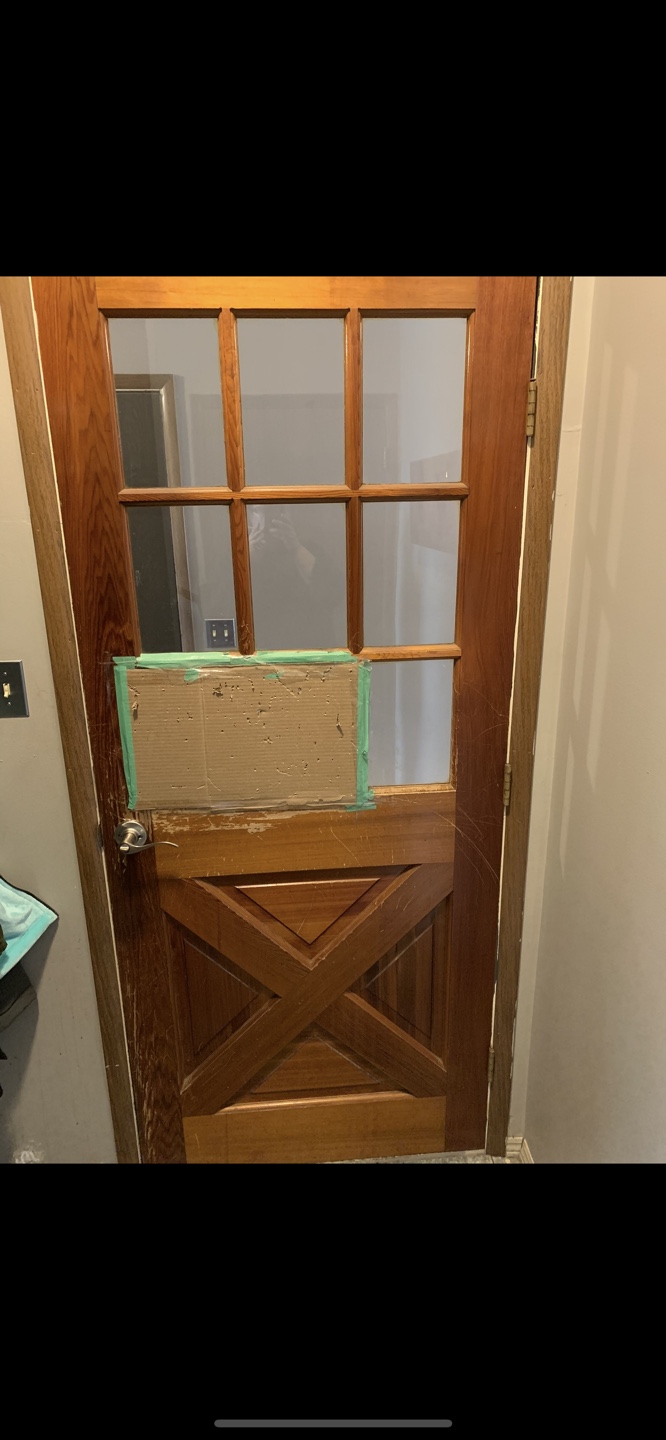 Solid wood interior door
