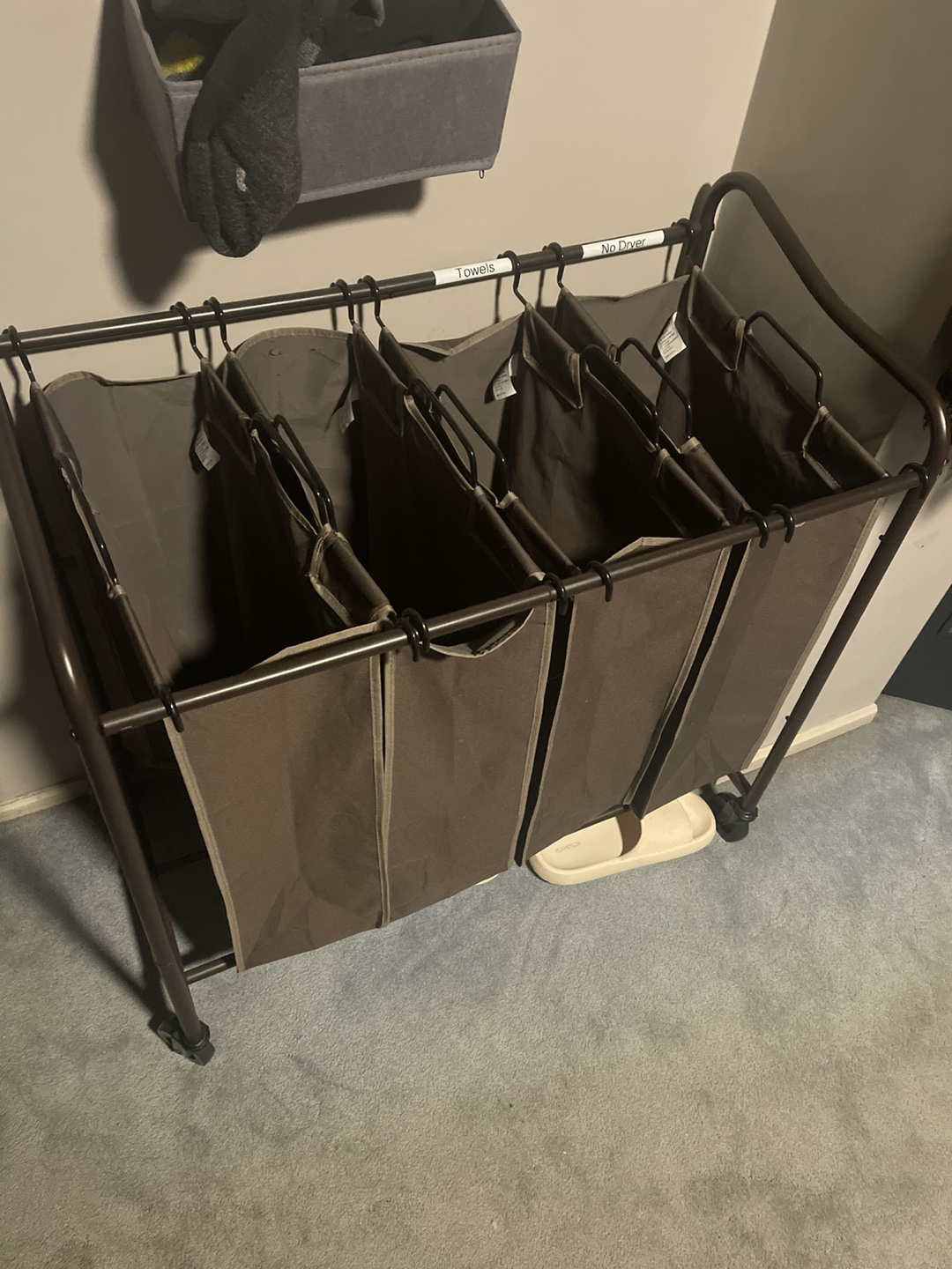 Four-section Rolling Laundry Sorter