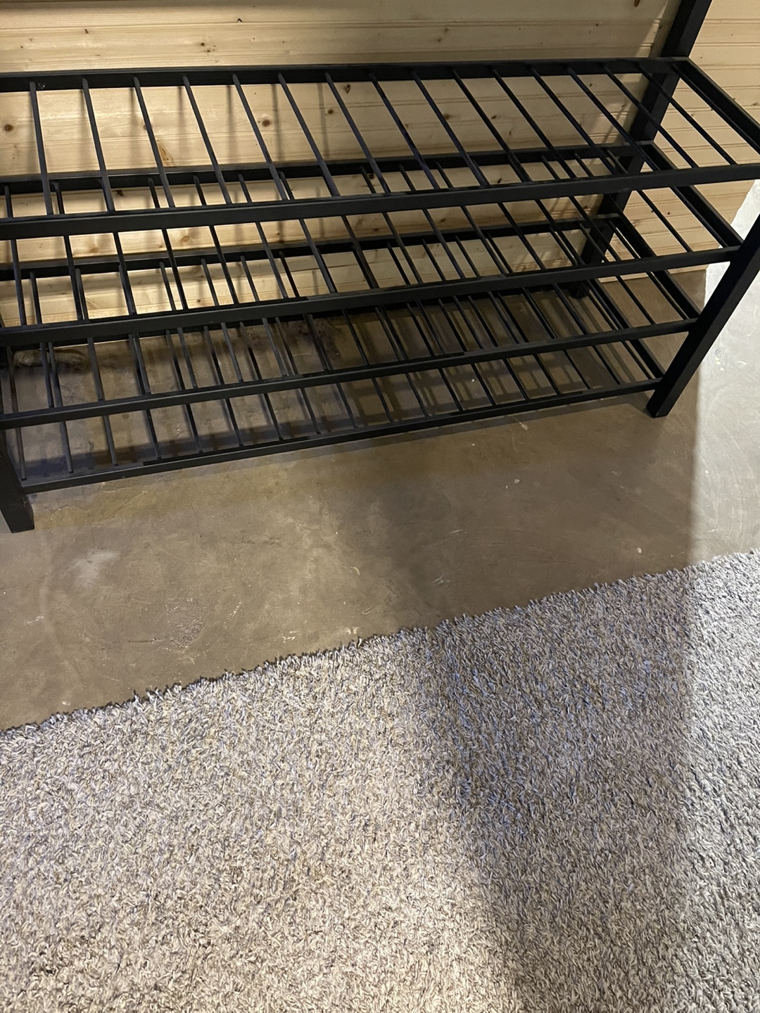 Rustic Metal Wine Rack with Slate Top - photo 2