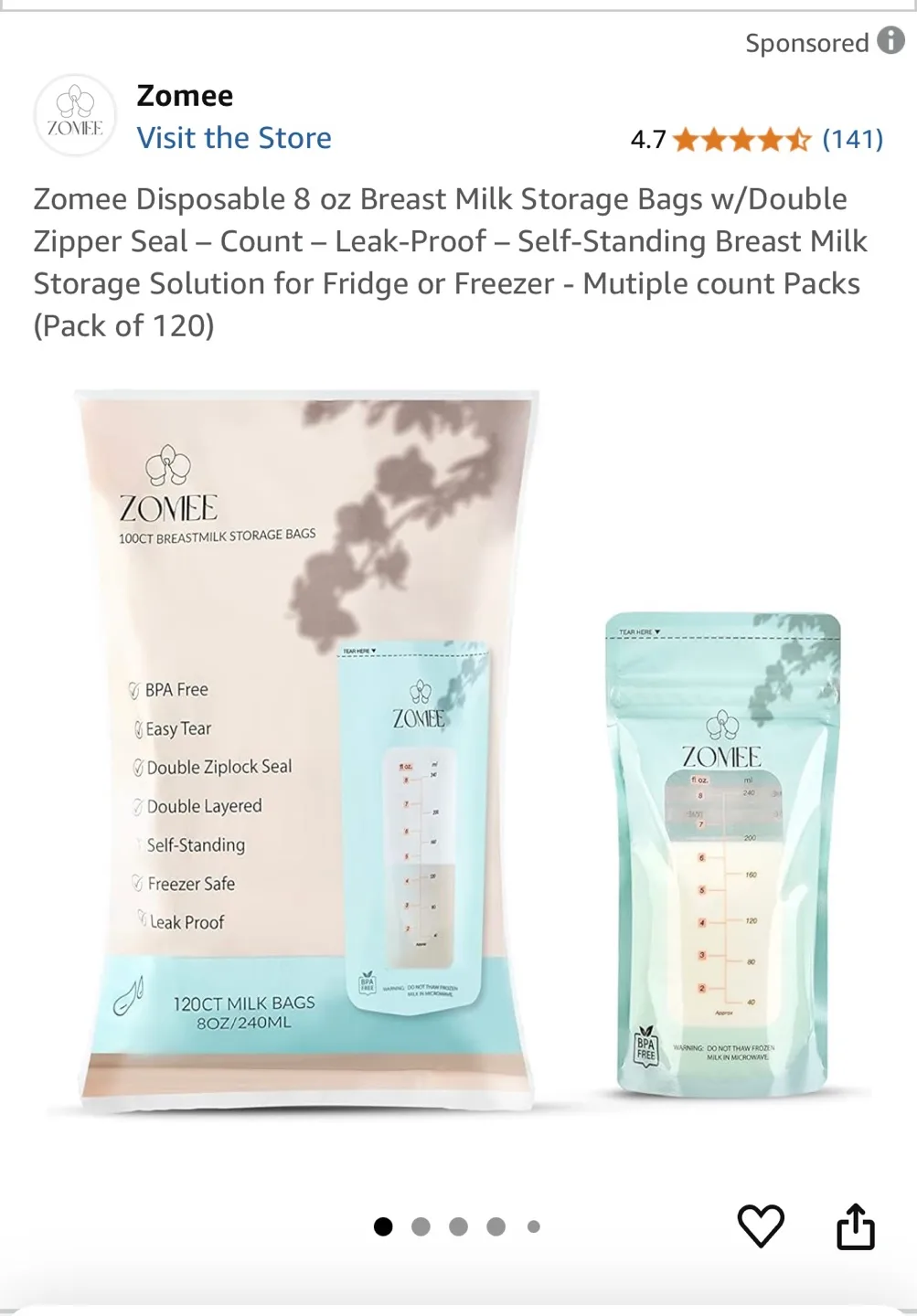 Breast milk storage bags image indicator(4)