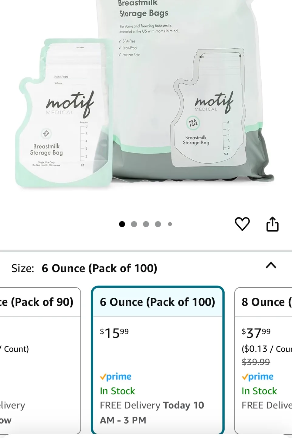 Breast milk storage bags image indicator(7)