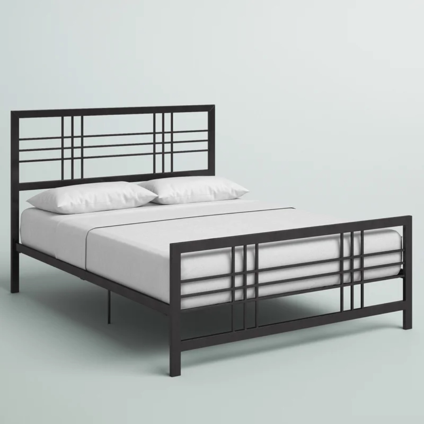 Flovilla Metal Open-Frame Bed (Queen)