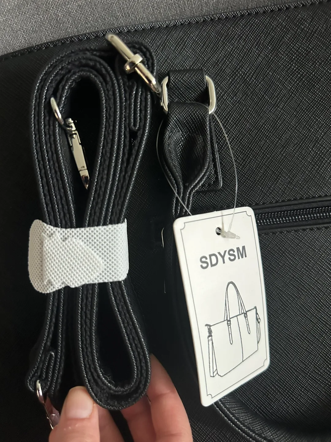 SDYSM Black Tote Bag image indicator(2)