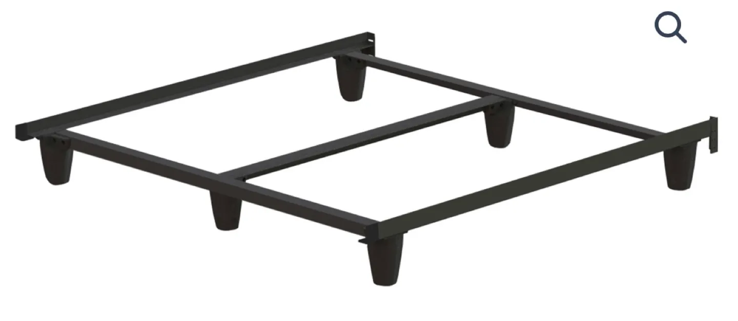 Heavy Duty QUEEN sized Black Metal Platform Bed Frame image indicator(6)