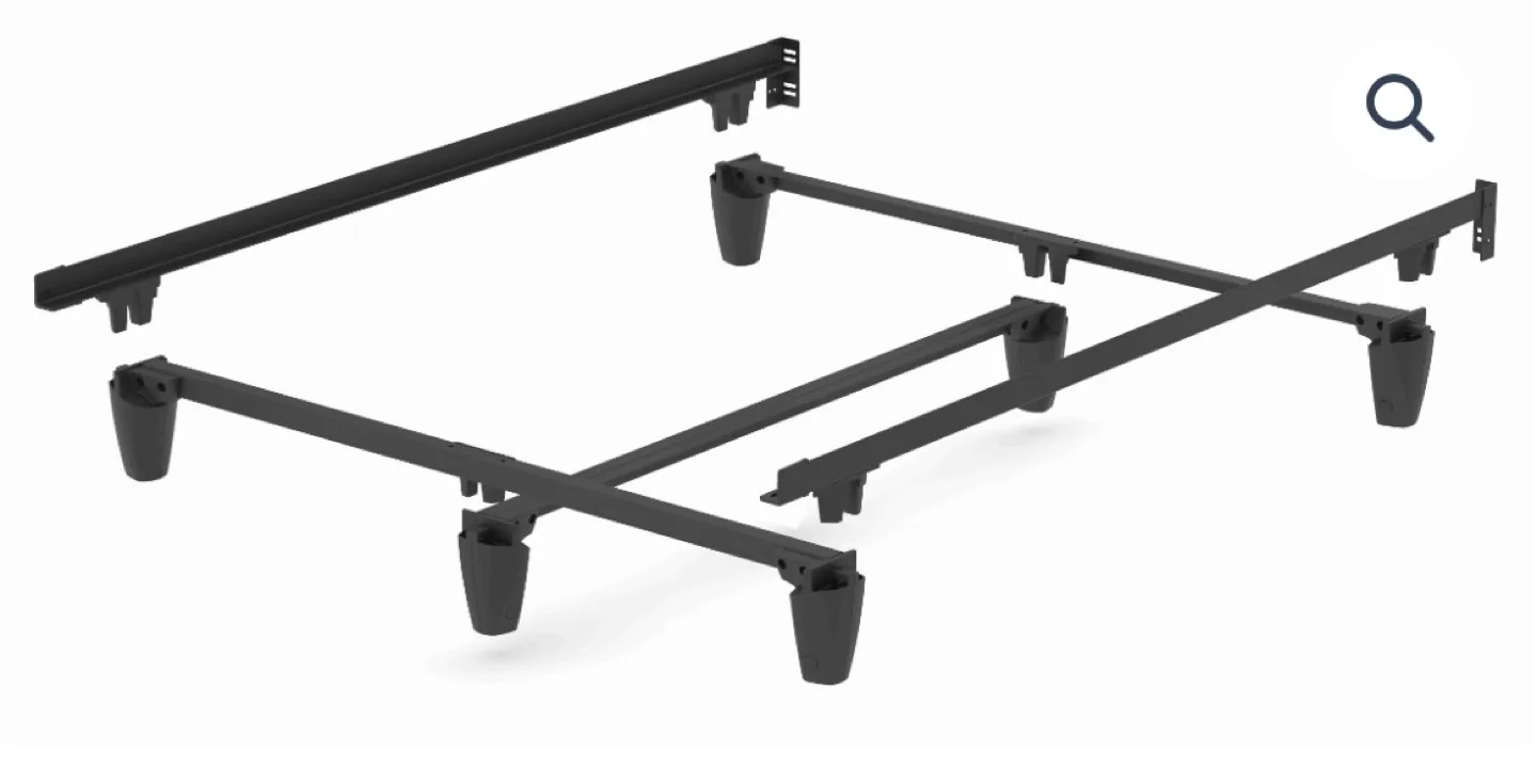Heavy Duty QUEEN sized Black Metal Platform Bed Frame image indicator(5)