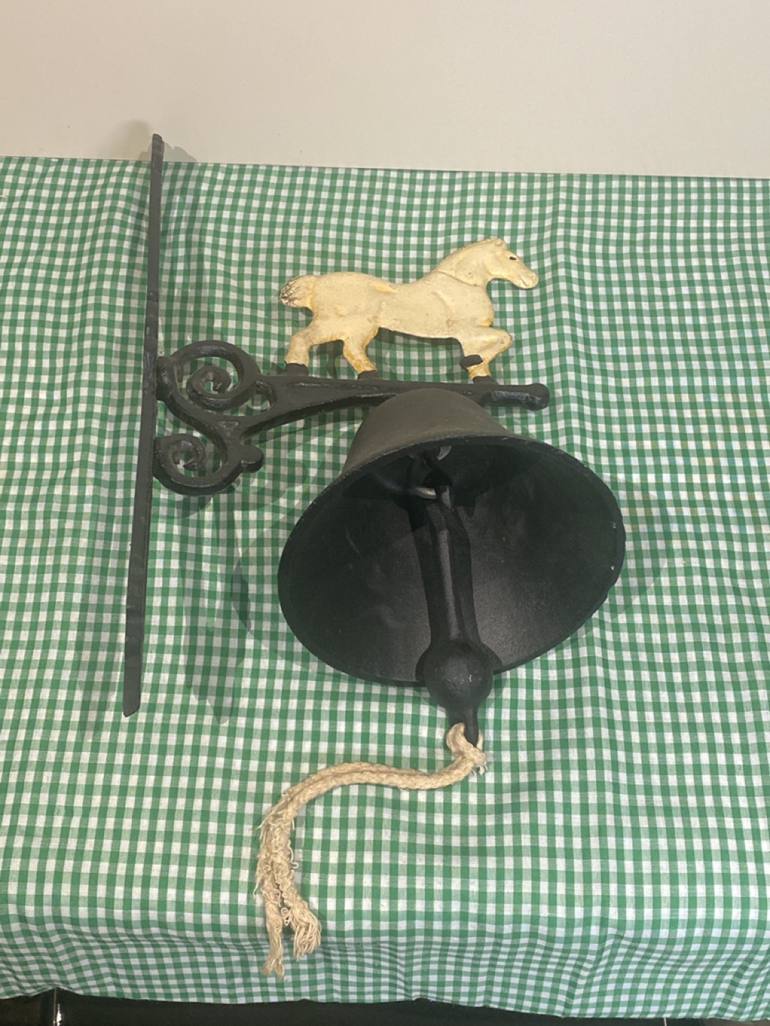 Vintage Cast Iron Horse Bell