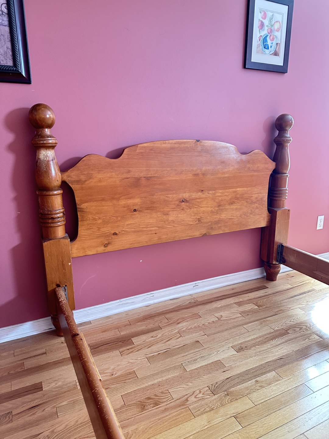 Queen Size Thick Solid Wood Bedframe (CAN DELIVER) - photo 4