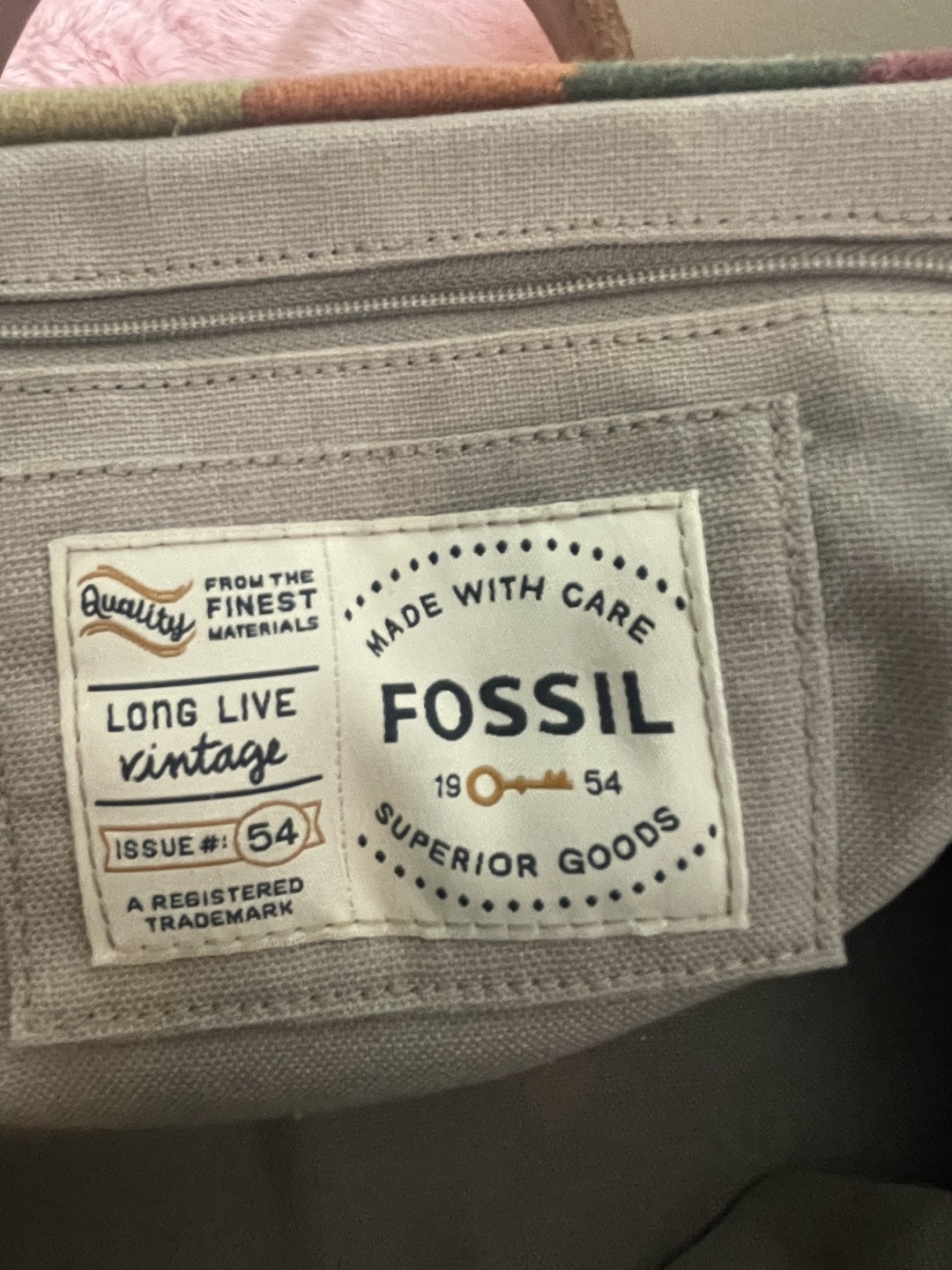 Fossil Long Live Vintage Multicoloured Patchwork Weekender Bag - photo 2