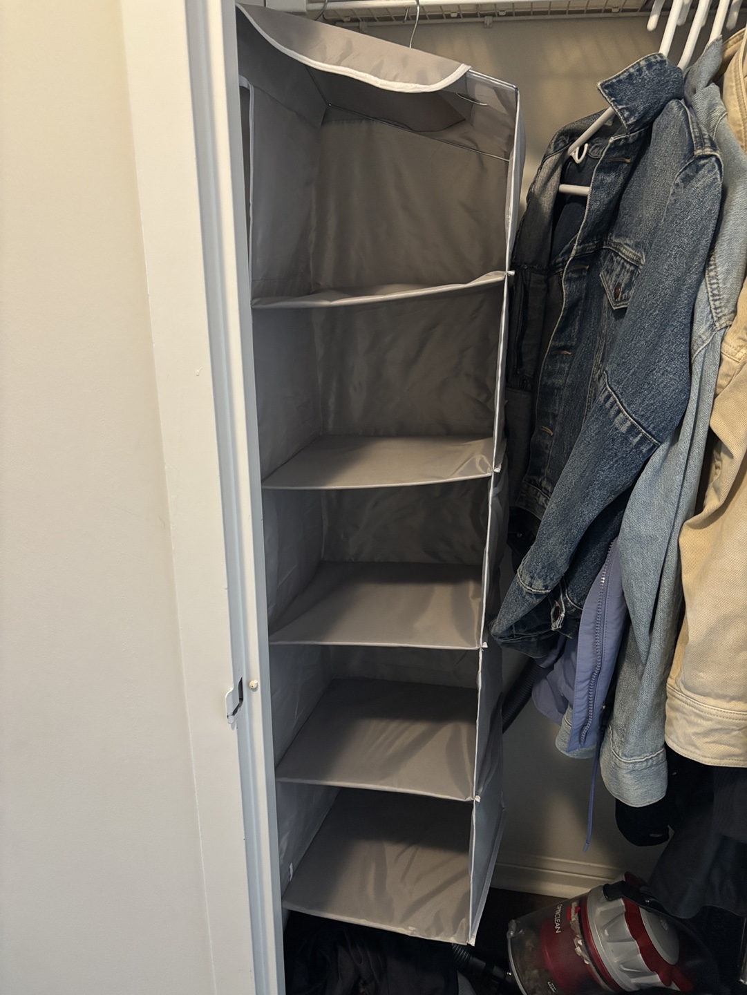 Hanging Closet Organizer with 5 Shelves