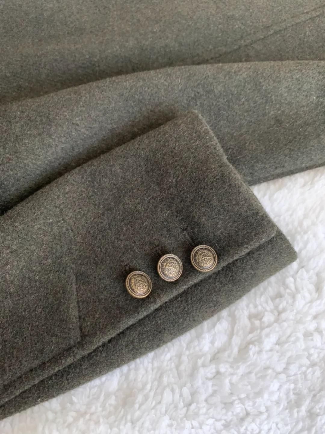 Forever 21 Olive Green Coat image indicator(3)