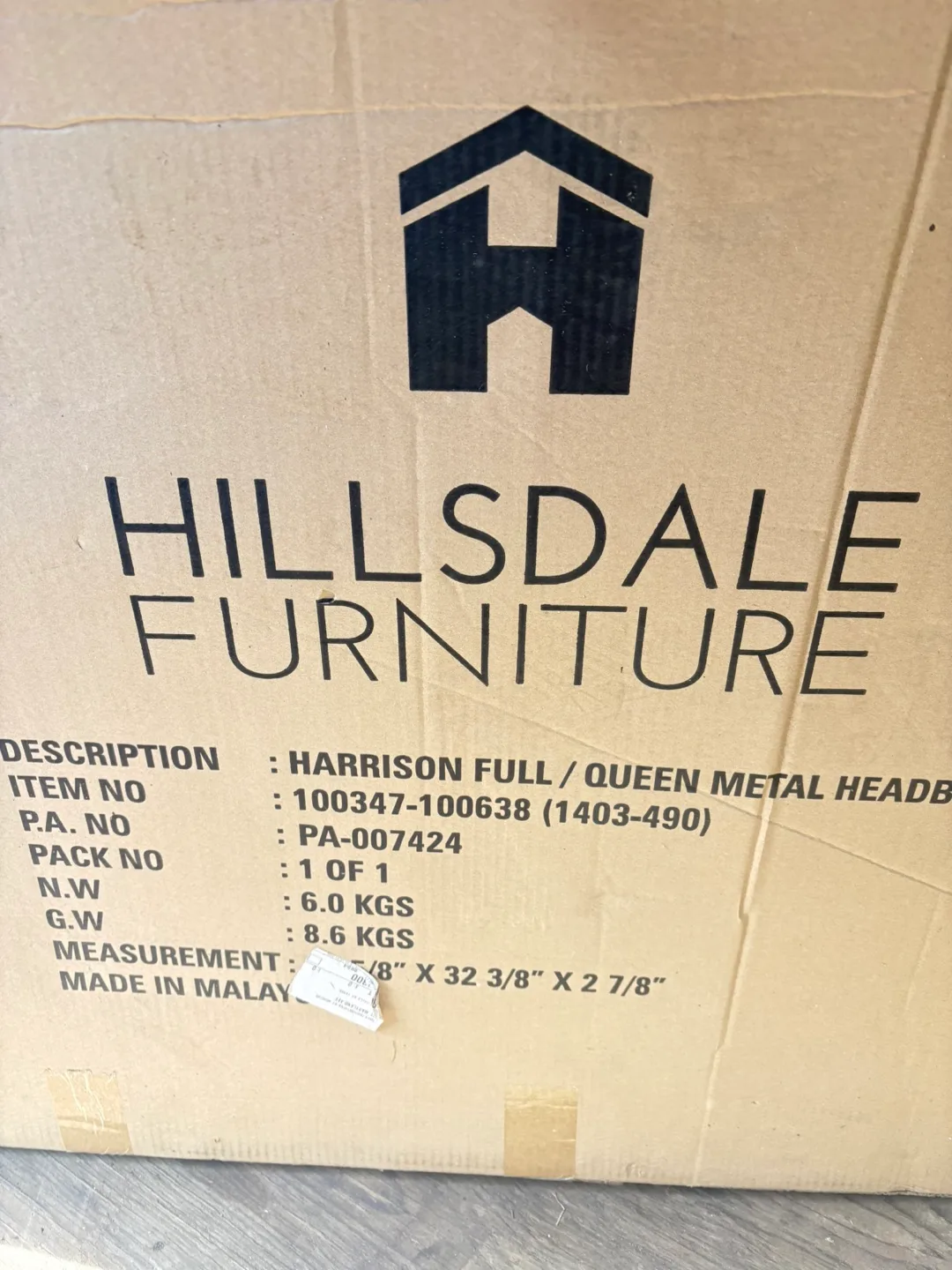 Hillsdale Furniture Harrison Full/Queen Metal Headboard image indicator(3)