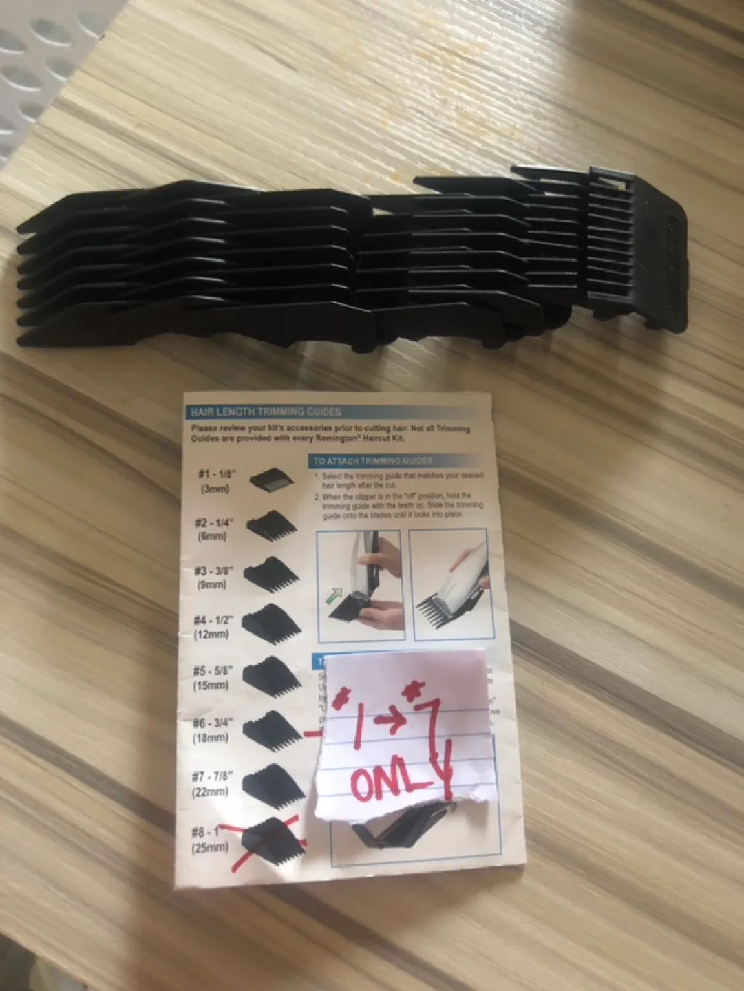 Remington Hair Trimming Guides image indicator(3)