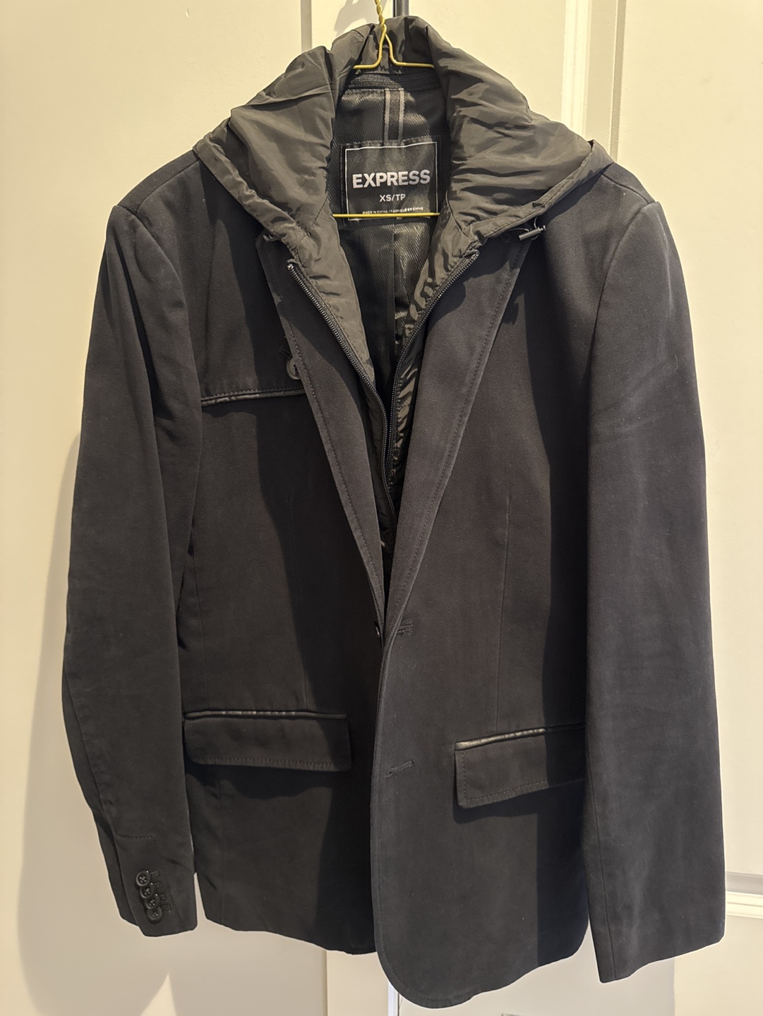 Men's Express Hooded Blazer Jacket, Size XS/TP