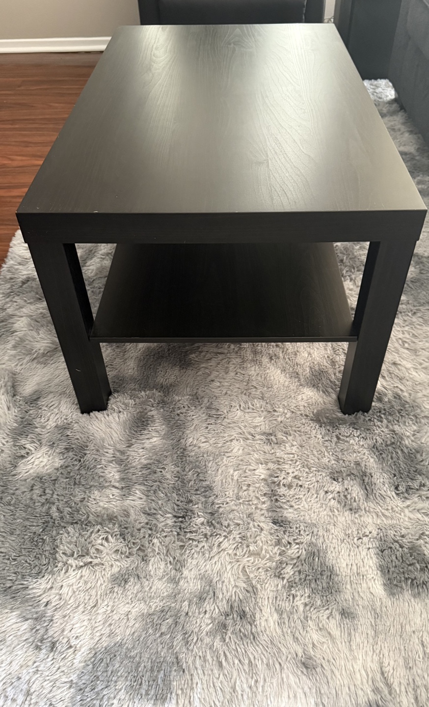 Ikea Black Coffee Table with Shelf - photo 3