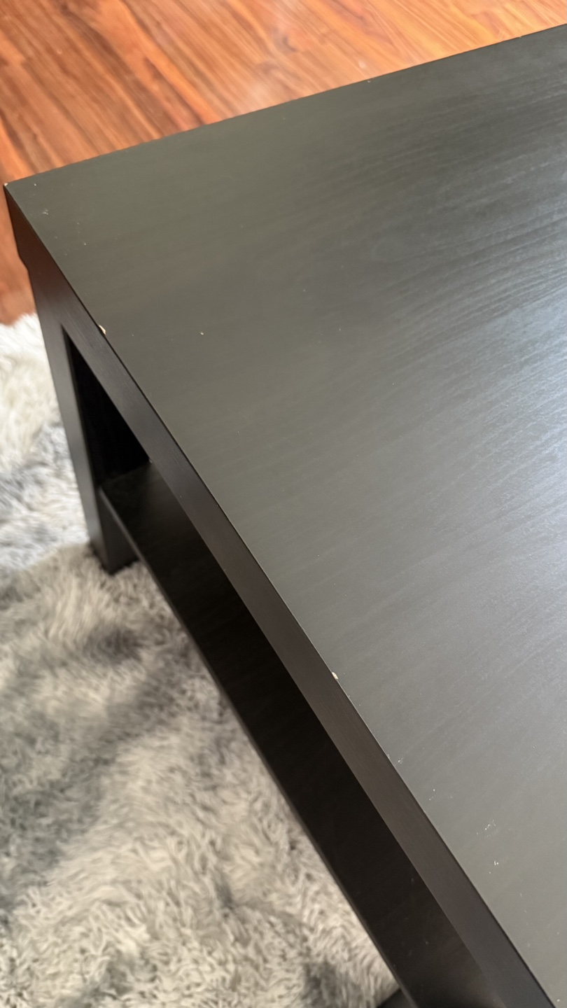 Ikea Black Coffee Table with Shelf - photo 4