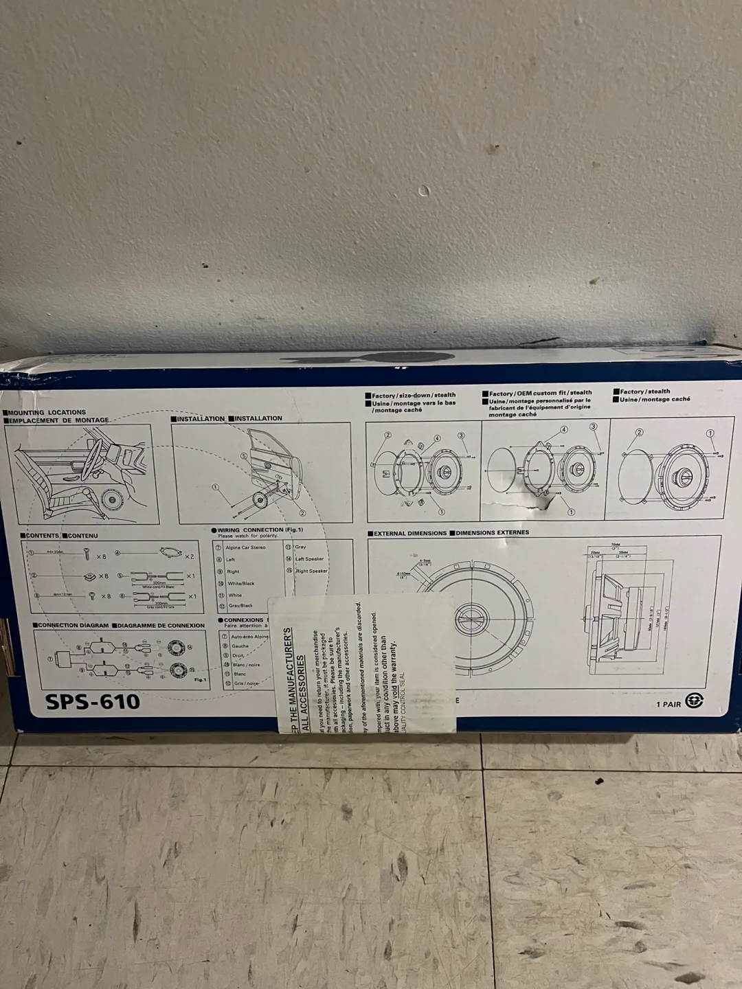 Alpine SPS-610 240W vehicle Speakers image indicator(2)