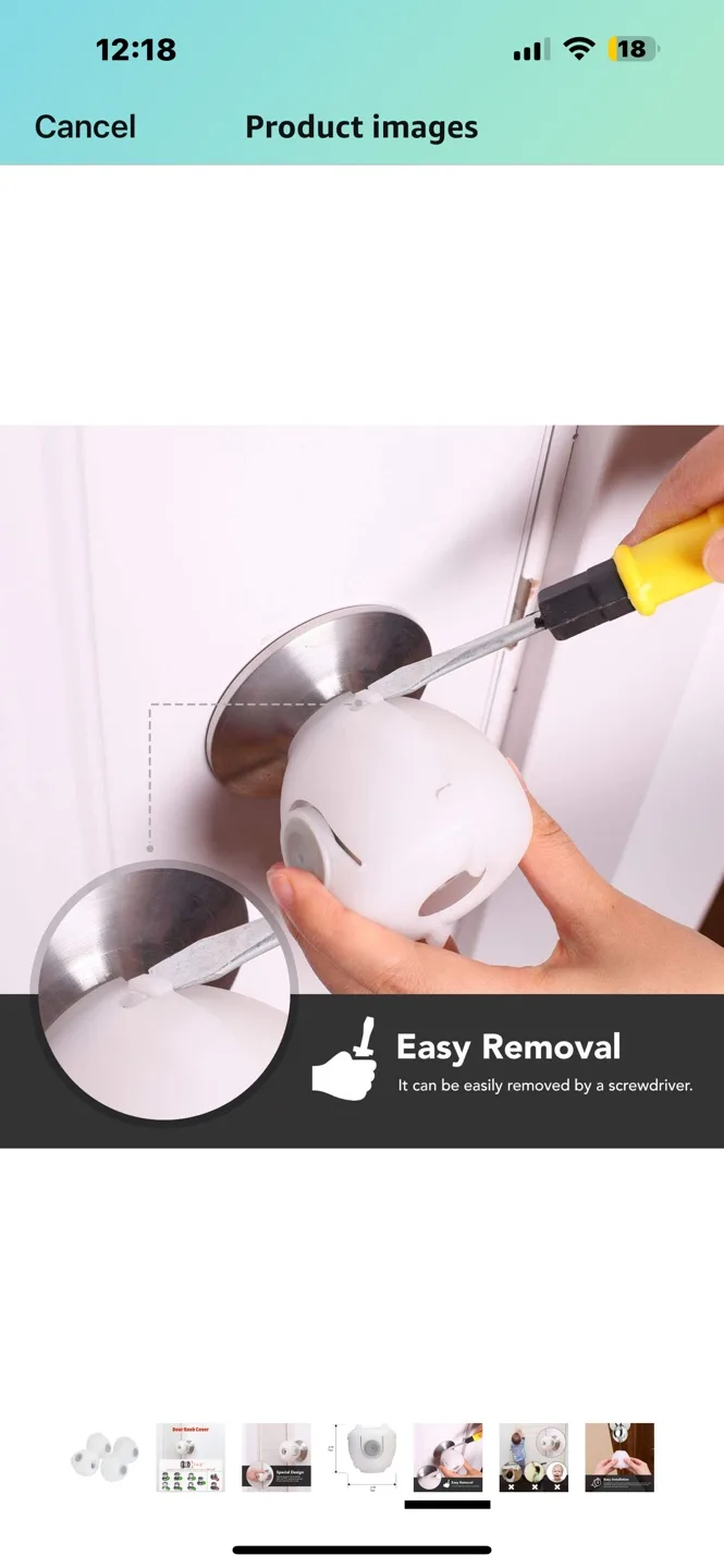 BRAND NEW 4 Pack Baby Safety Door Knob Covers image indicator(6)