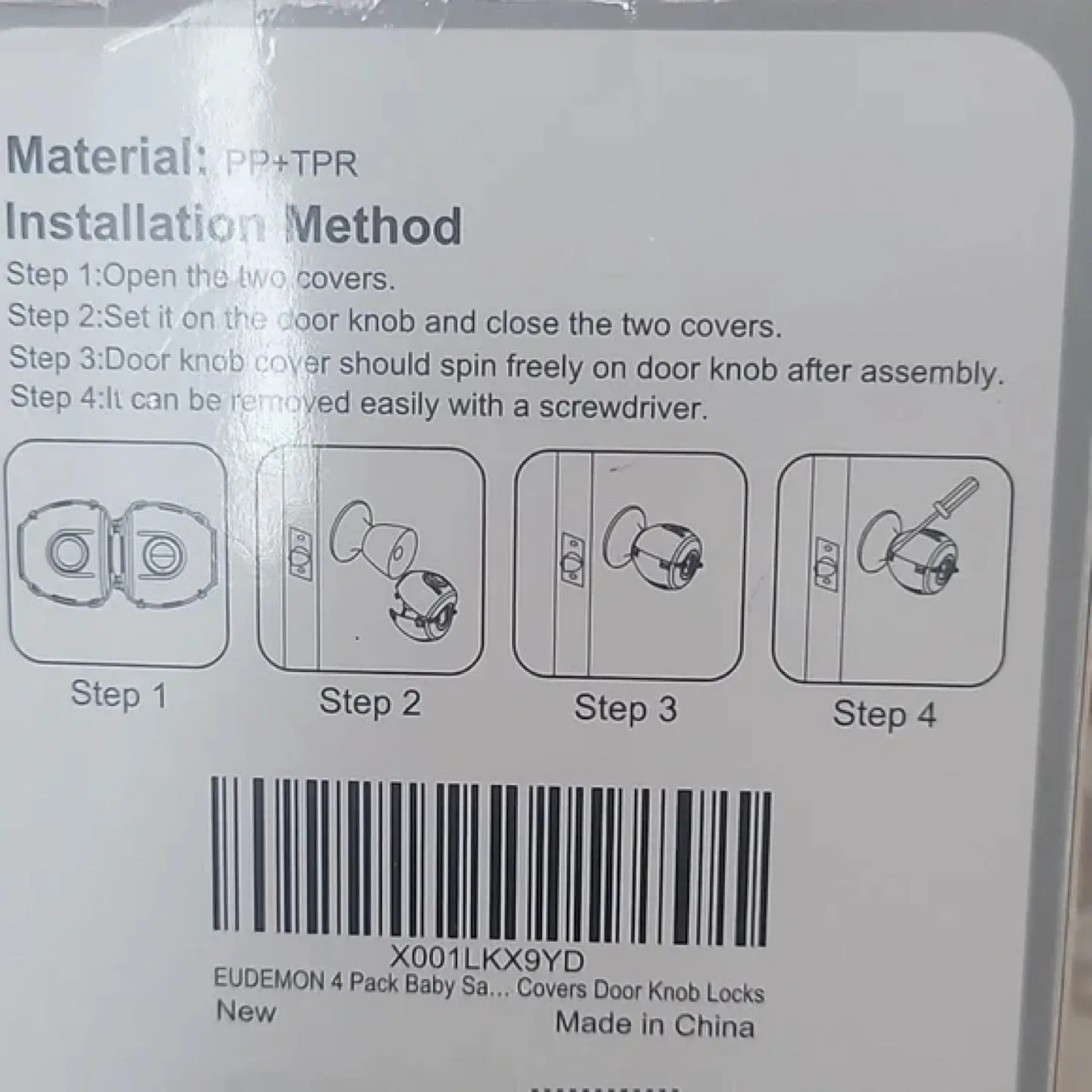 BRAND NEW 4 Pack Baby Safety Door Knob Covers image indicator(2)