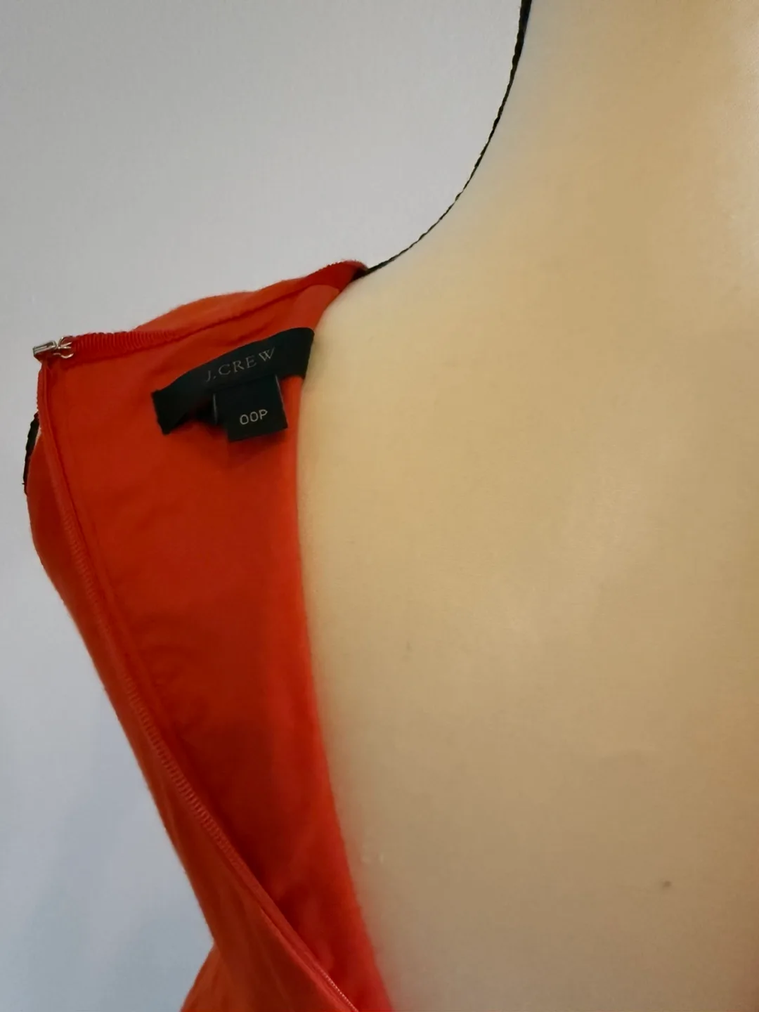 J.Crew Orange Linen Sleeveless Dress - Size 00P image indicator(3)