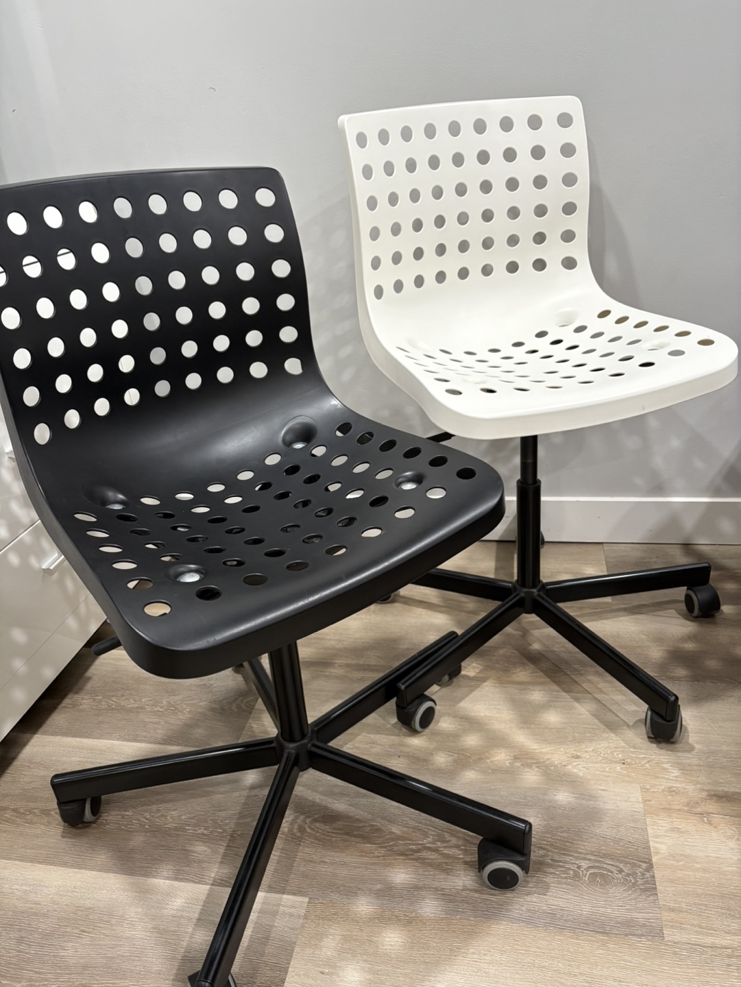 Pair of IKEA swivel chairs