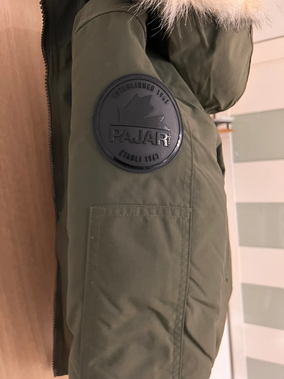 Pajar Kids Bomber Jacket - Size 14/16 - Olive Green image indicator(3)