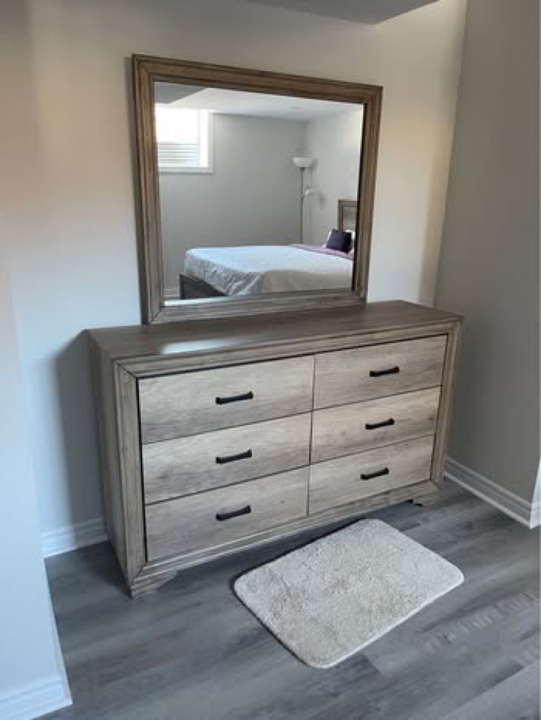Wooden Dresser with Mirror - photo 2