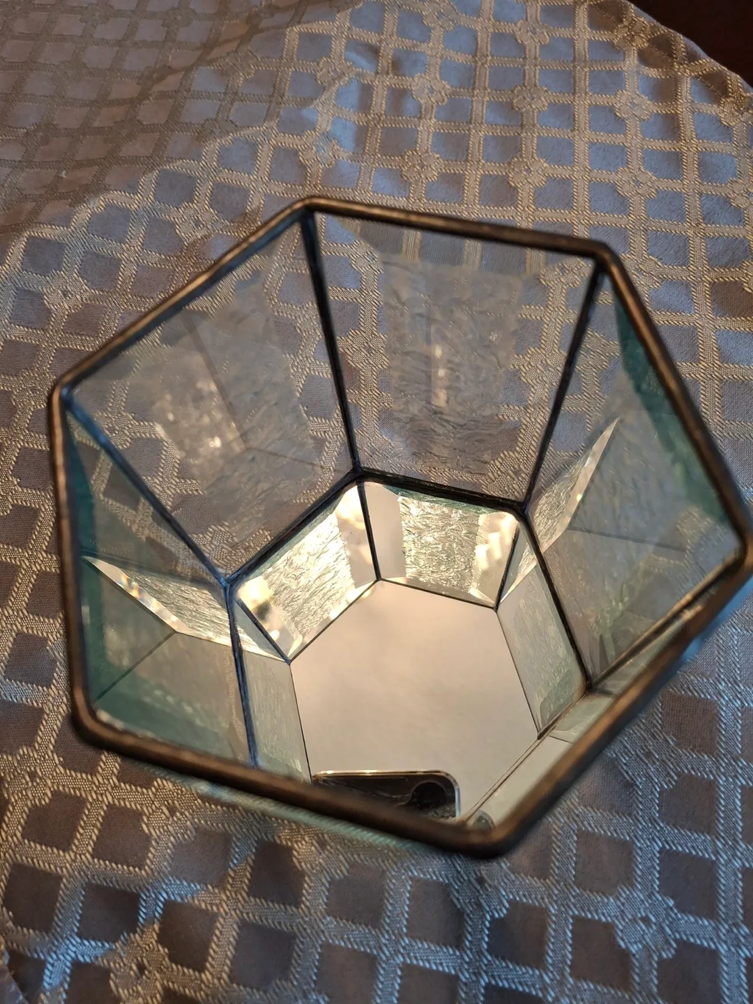 Etched glass candle holder image indicator(2)