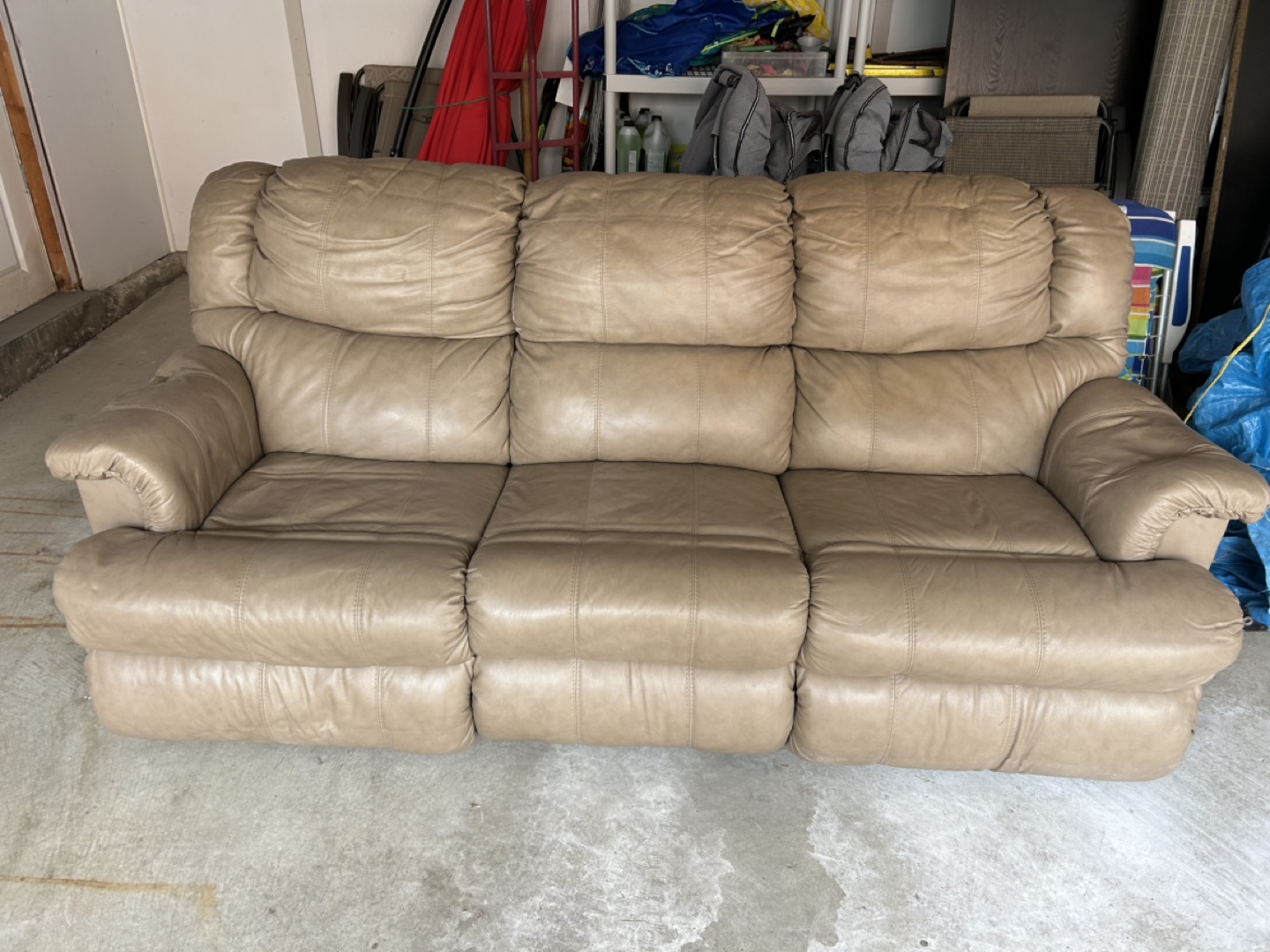Reclining Leather Sofa