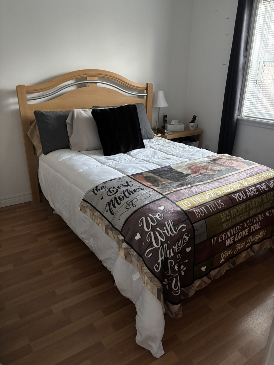 Bedroom Set - Double Bed, Headboard, Dresser, and Nightstand