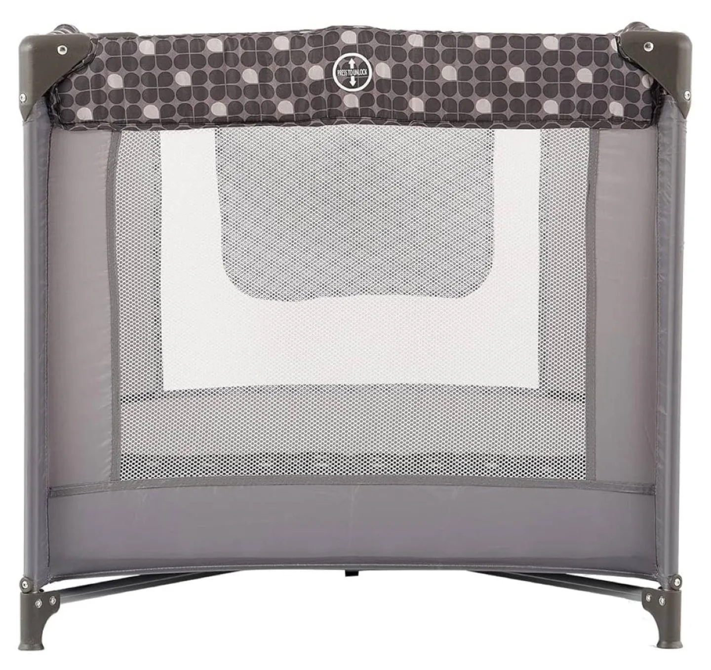 Pamo Babe Portable Playard/Travel Crib - Gray/White image indicator(5)
