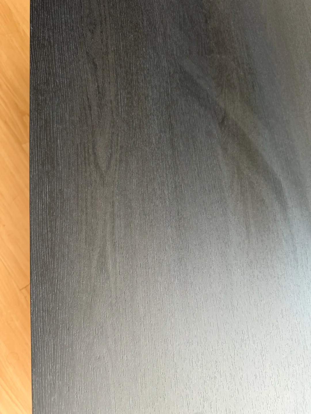 Black Coffee Table with Rattan Shelf image indicator(4)