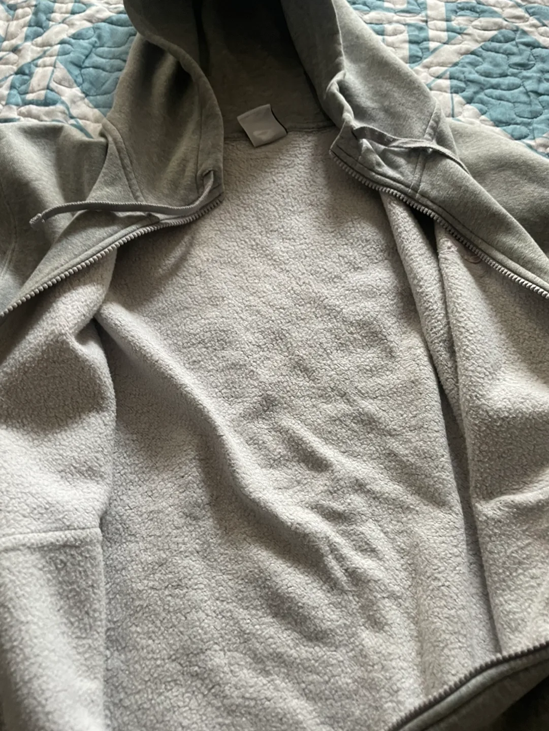 Nike Grey Zip-Up Hoodie image indicator(4)