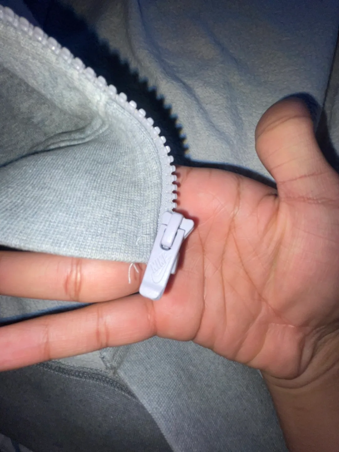 Nike Grey Zip-Up Hoodie image indicator(6)