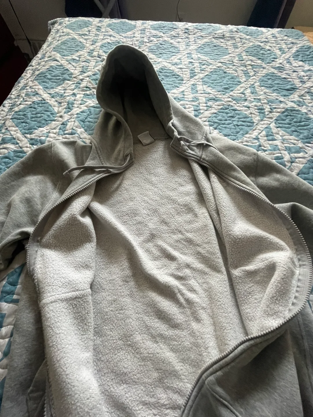 Nike Grey Zip-Up Hoodie image indicator(5)