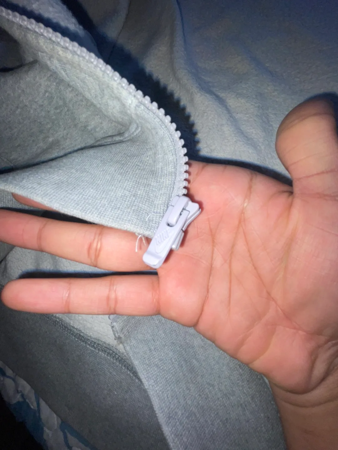 Nike Grey Zip-Up Hoodie image indicator(7)
