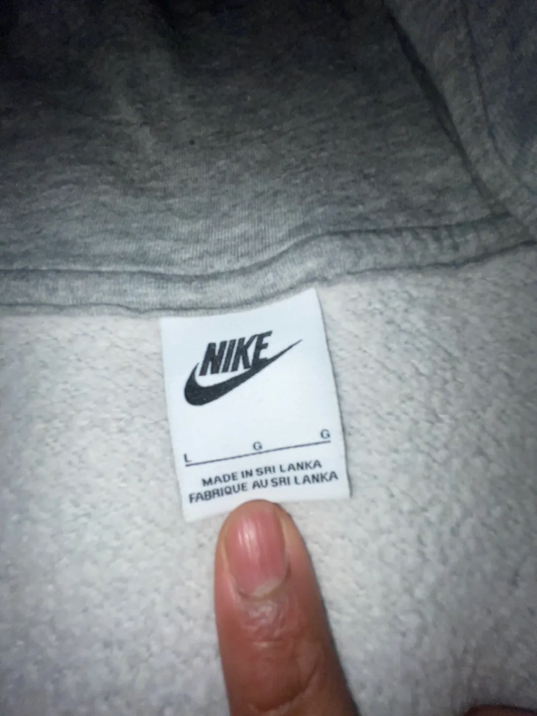 Nike Grey Zip-Up Hoodie image indicator(8)