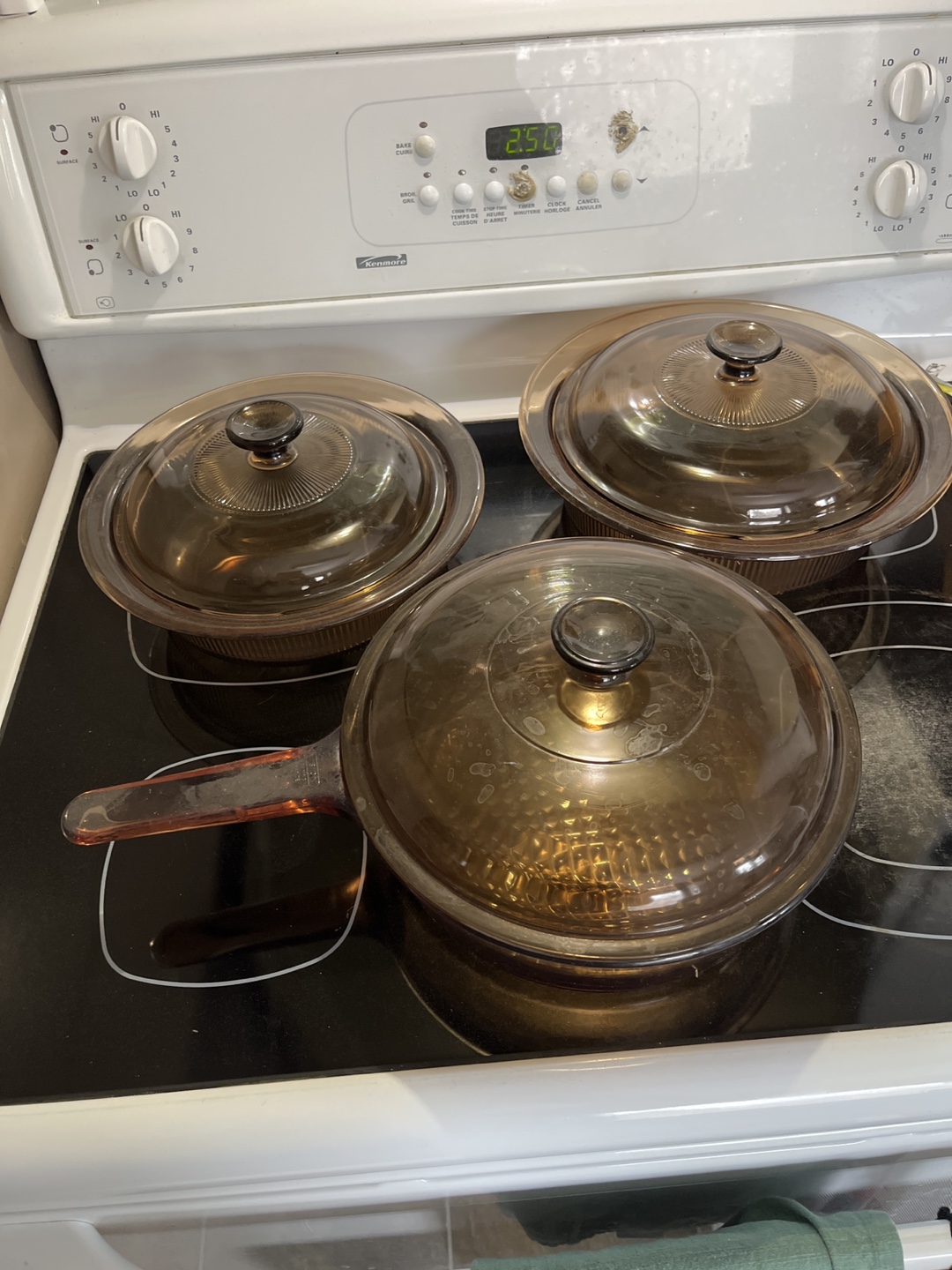 Vintage Vision Corning France  3-Piece Cookware Set