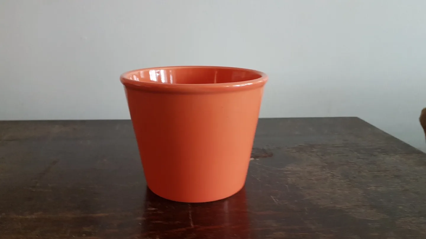 Set of three vintage ceramic pots image indicator(3)