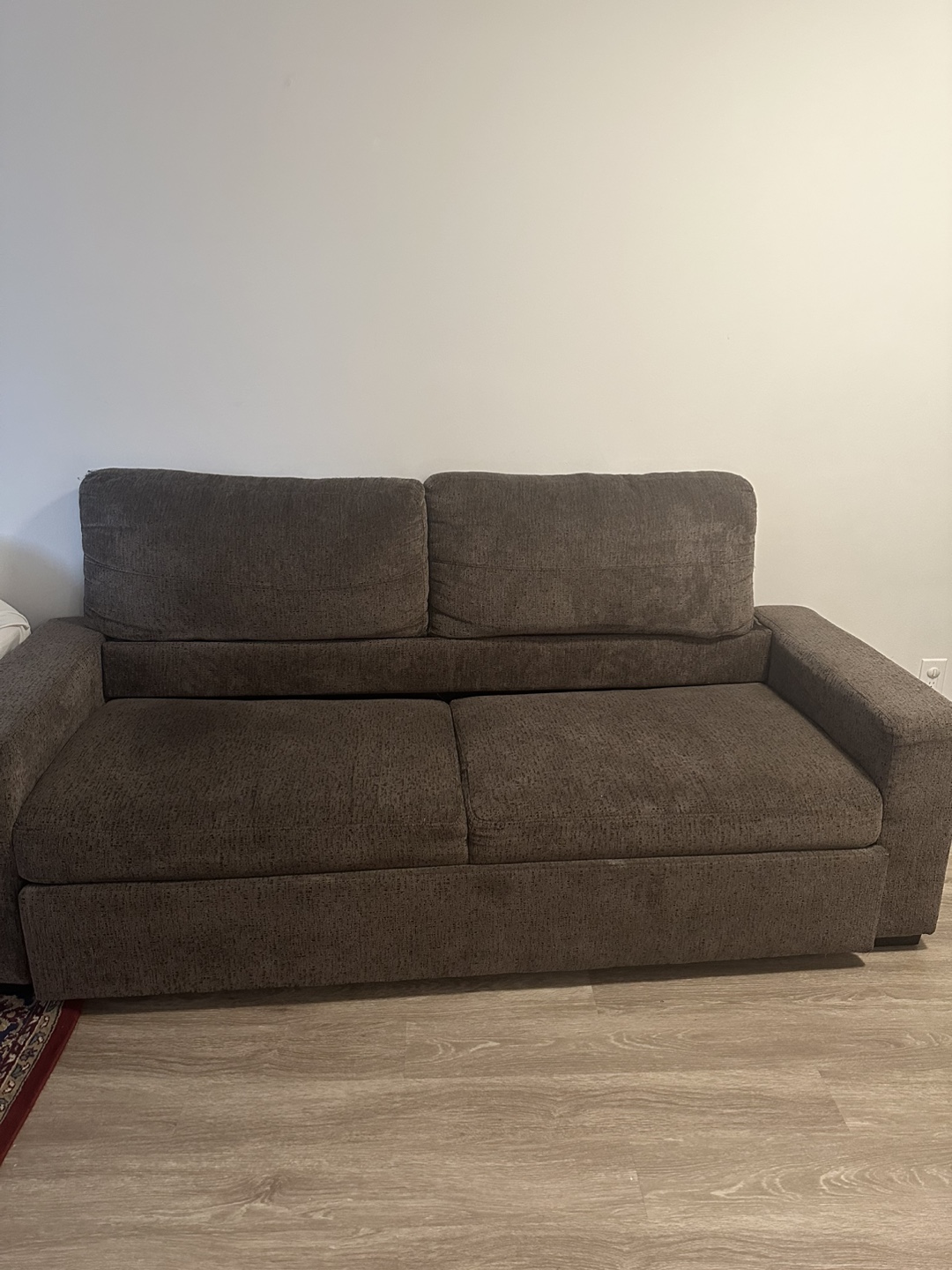 Dark Brown Pull-Out Sofa Bed
