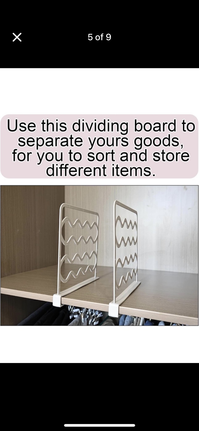 12 pieces plastic Closet Shelf Dividers - Organizers - photo 2