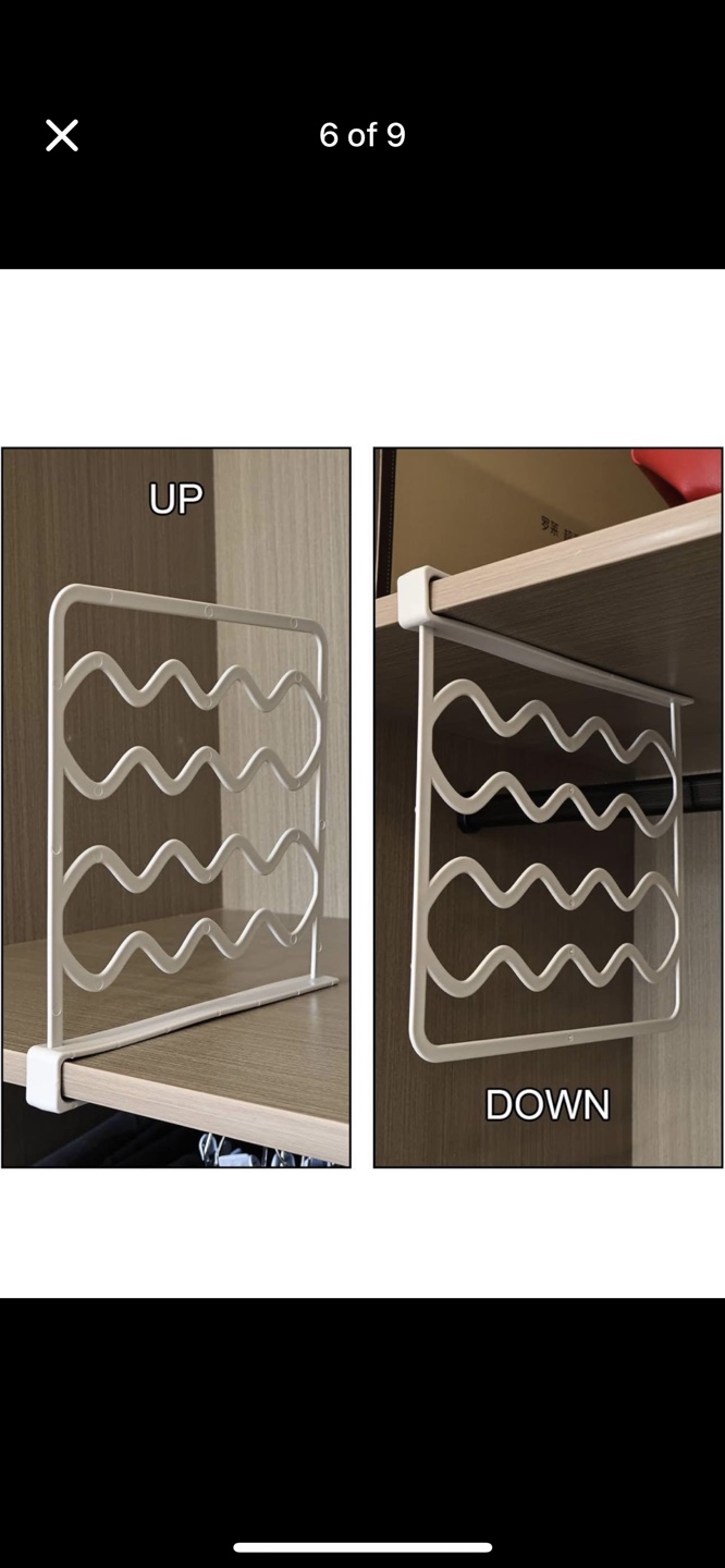 12 pieces plastic Closet Shelf Dividers - Organizers