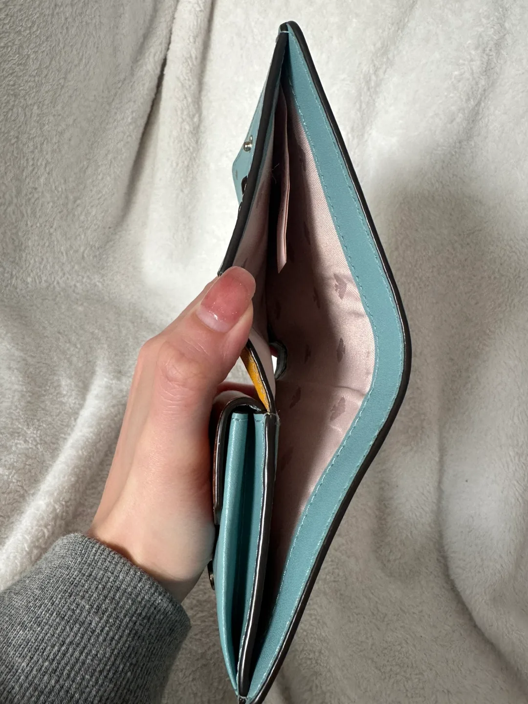 Kate Spade Small Bifold Wallet - Light Blue image indicator(3)