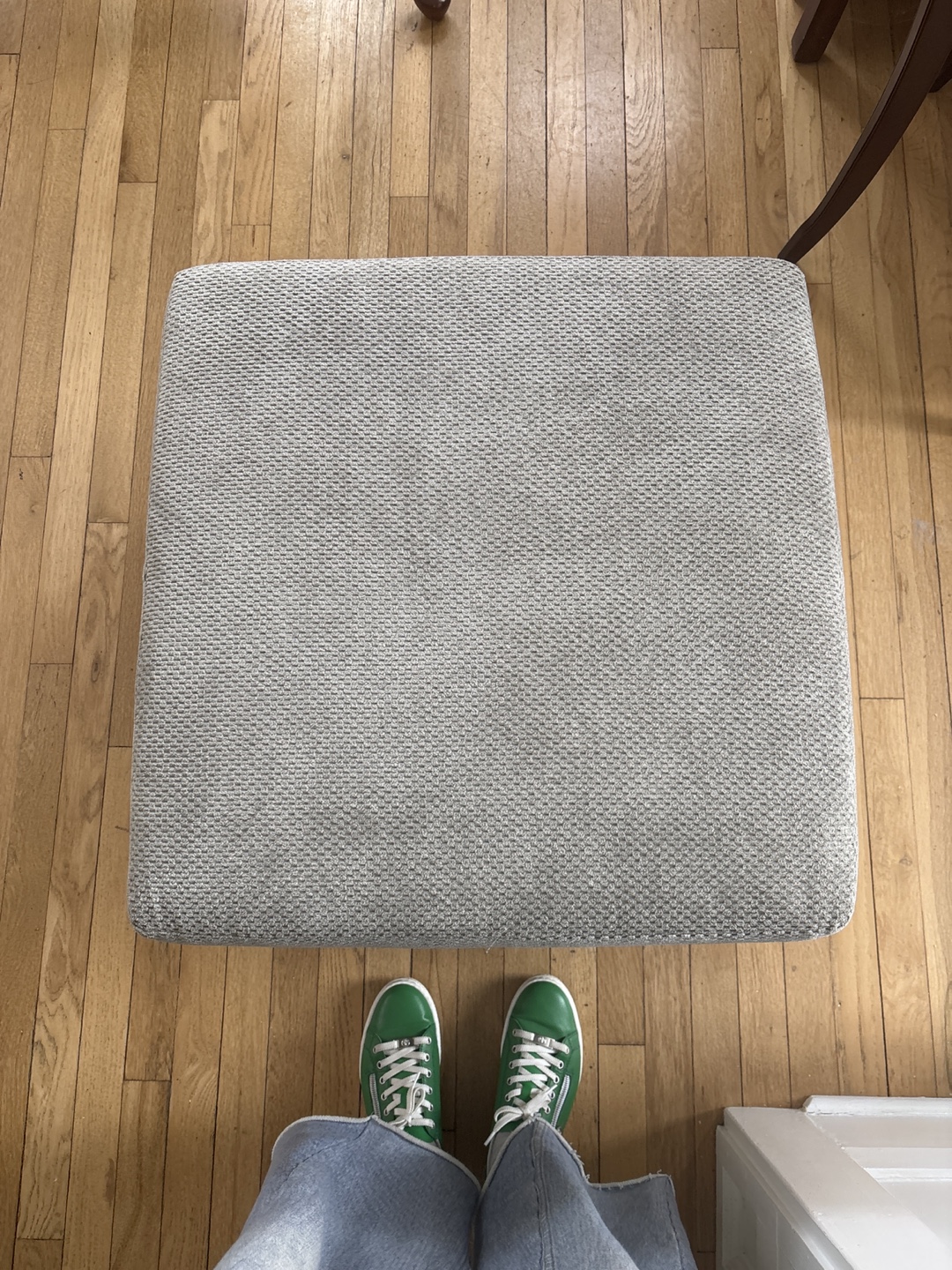 Grey Fabric Storage Ottoman - photo 4