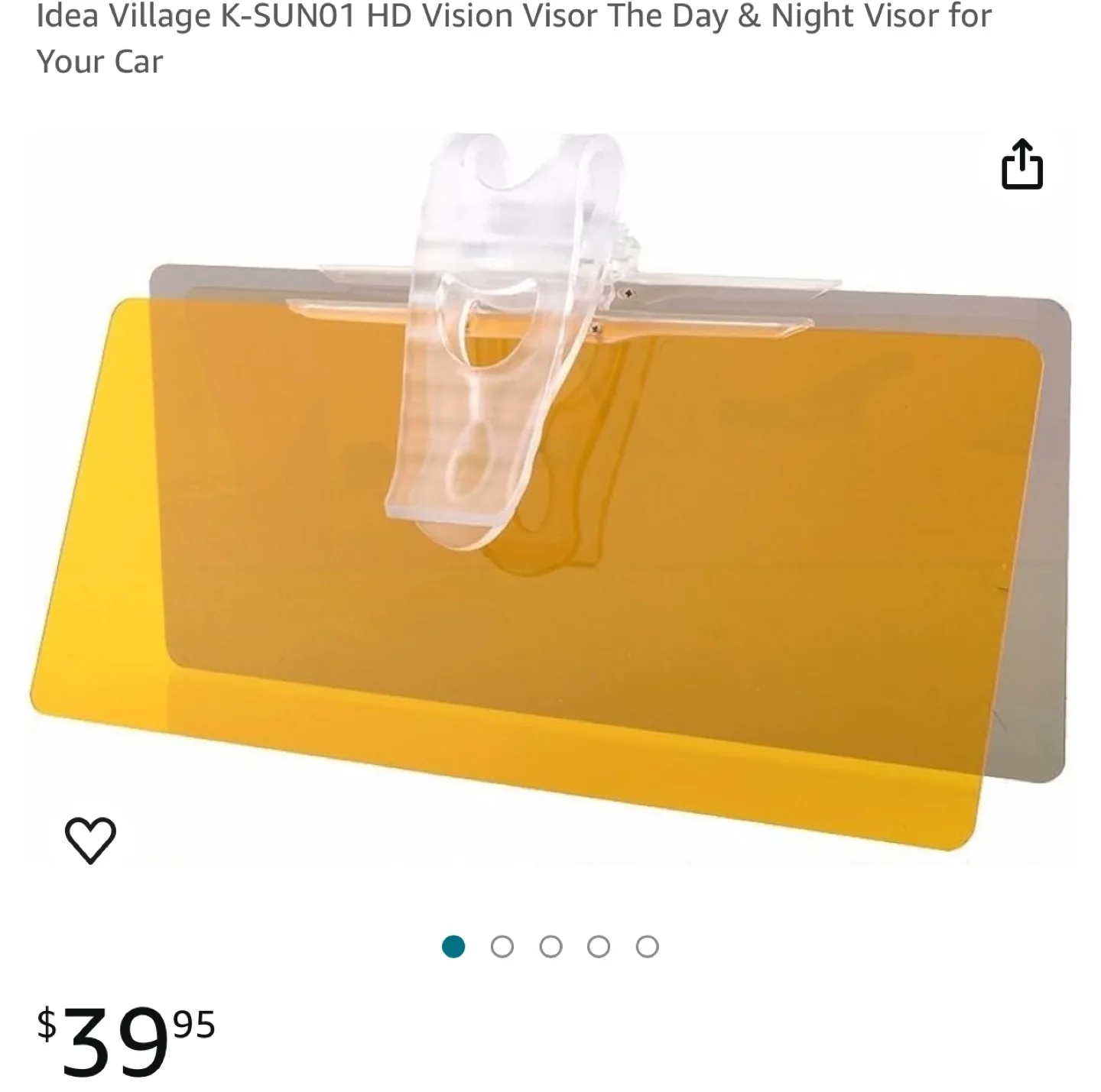 FREE Used Car Sun Visor - Day & Night Glare Blocker image indicator(4)