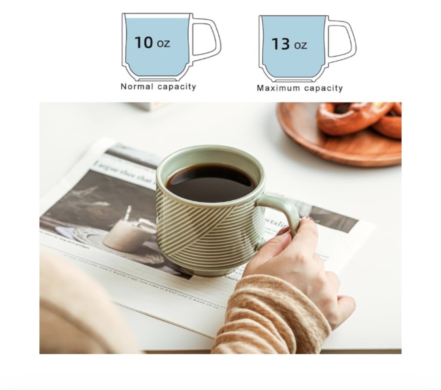 Set of 4 Stackable Coffee Mugs - photo 3