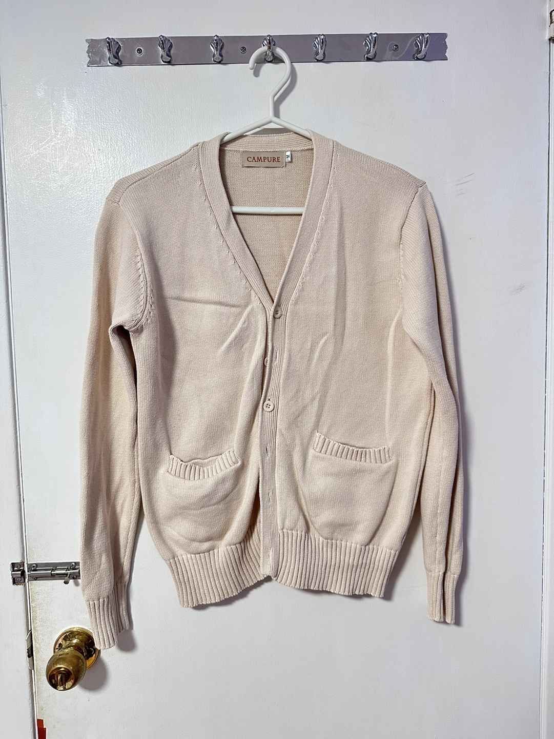 Japanese JK Style Button Cardigan (Extra thickness, Beige) - photo 2