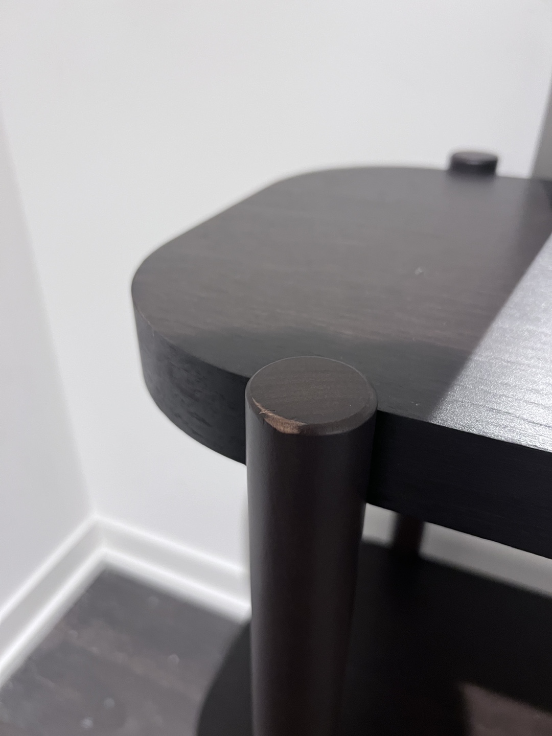 Dark Brown Console Table with Shelf - photo 3