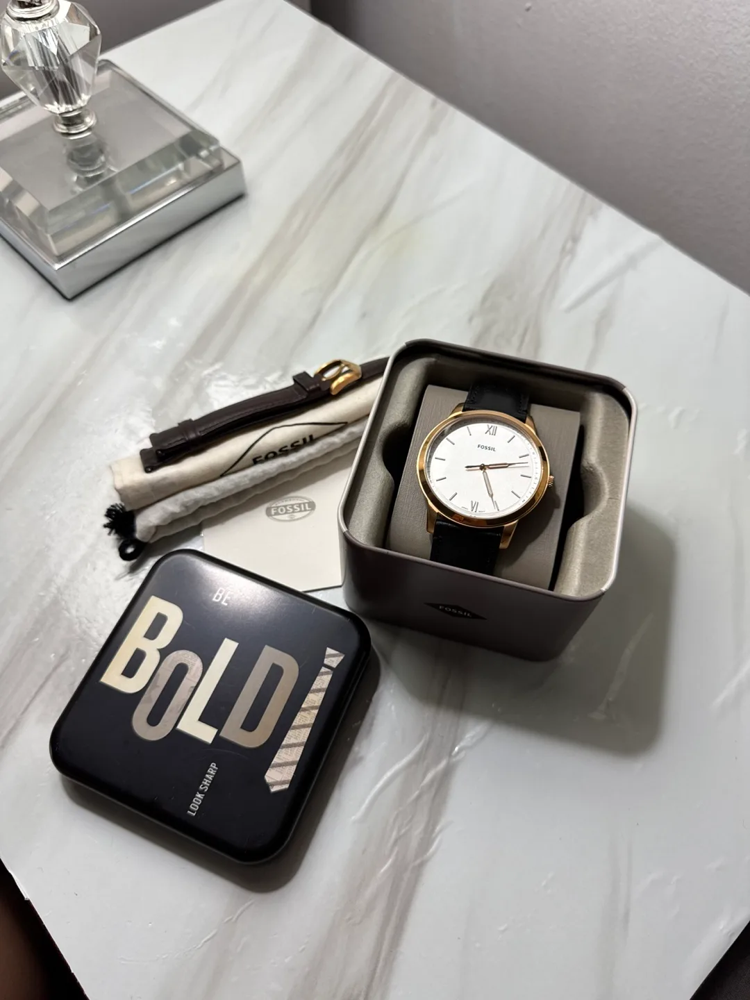 Fossil Grant Chronograph Leather Watch image indicator(2)