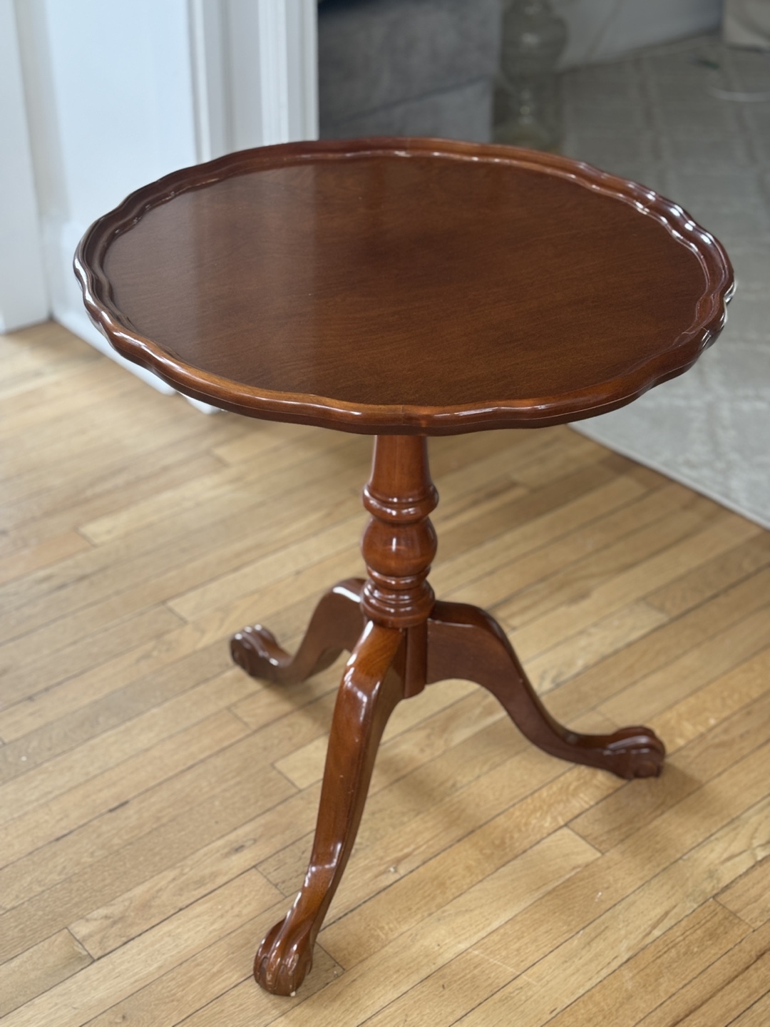 Vintage Bombay Company Round Wooden Side Table