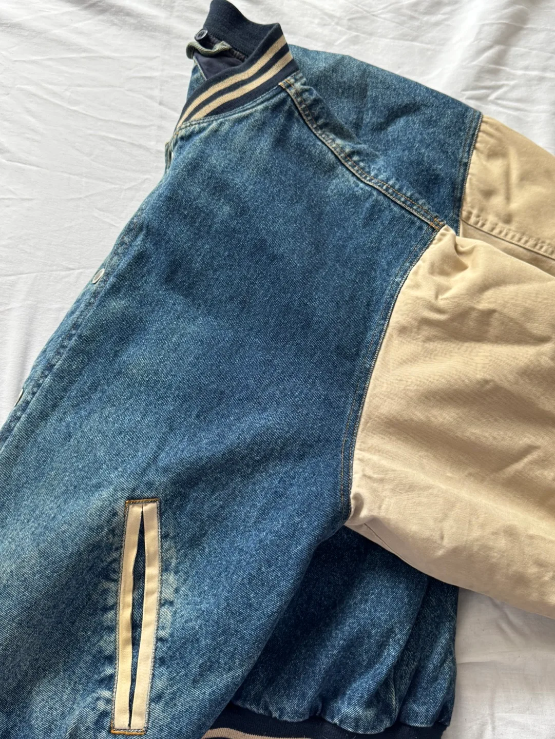 Vintage Denim Baseball Jacket image indicator(2)